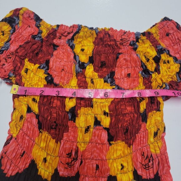 Off Shoulder Floral Dress Summer Dress- Size XS/S - Picture 7 of 15